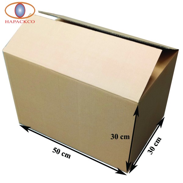 Kích thươc thùng carton 3 lớp 50x30x30 cm